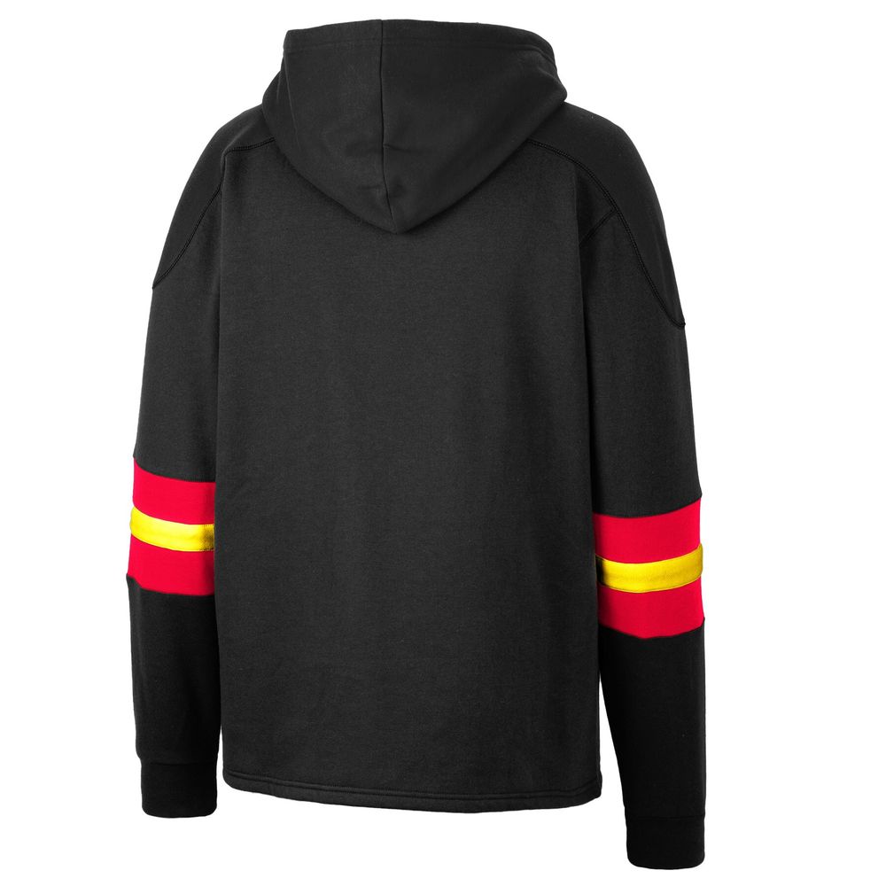 Men's Colosseum Black Maryland Terrapins Lace-Up 4.0 Pullover Hoodie