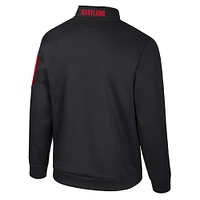 Men's Colosseum Black Maryland Terrapins Mainframe Quarter-Zip Fleece Jacket