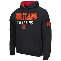 Men's Colosseum Black Maryland Terrapins Sunrise Pullover Hoodie