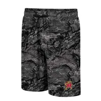 Men's Colosseum Charcoal Maryland Terrapins Realtree Aspect Ohana Swim Shorts