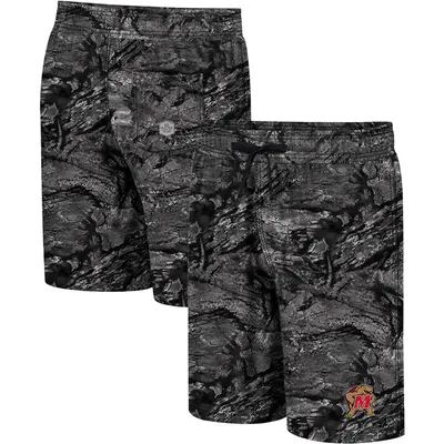 Short de bain Colosseum Charcoal Maryland Terrapins Realtree Aspect Ohana pour homme