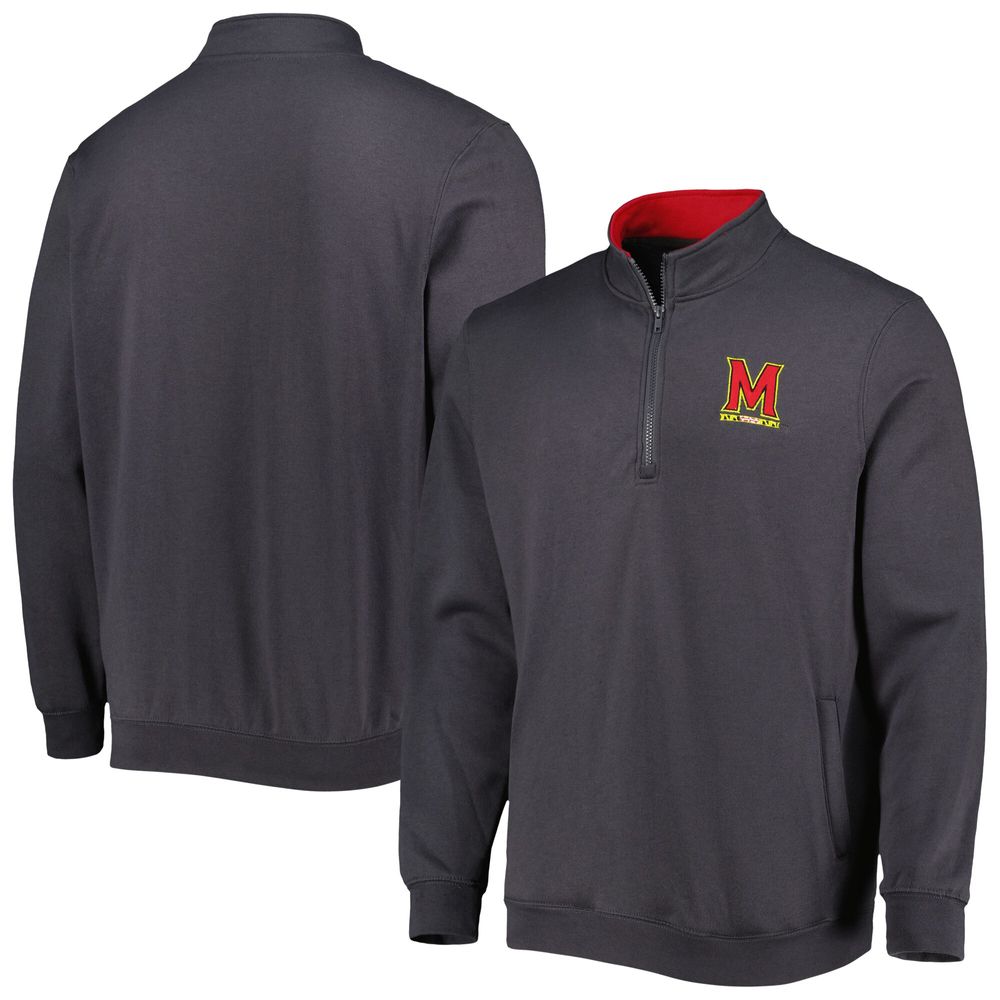 Men's Colosseum Charcoal Maryland Terrapins Tortugas Quarter-Zip Sweatshirt