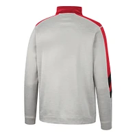 Veste Colosseum Gris/Rouge Maryland Terrapins Bushwood Fleece Quarter-Zip pour homme