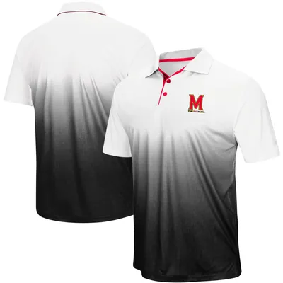 Men's Colosseum Gray Maryland Terrapins Magic Team Logo Polo