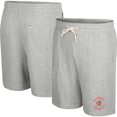 Colosseum Heather Grey Maryland Terrapins Love To Hear This Terry Short pour homme