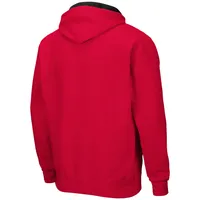 Colosseum Red Maryland Terrapins Arch & Logo 3.0 Sweat à capuche entièrement zippé pour homme