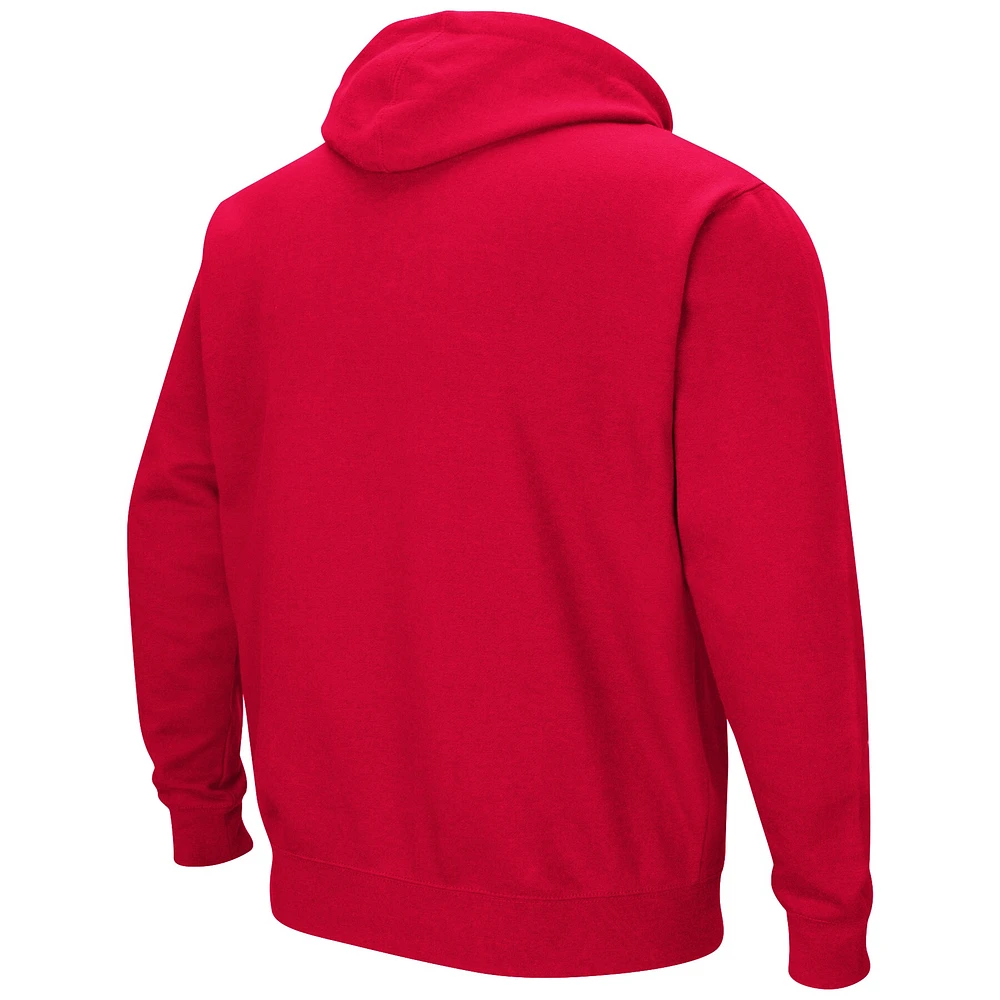 Sweat à capuche Colosseum Maryland Terrapins Arch & Logo 3.0 rouge pour homme