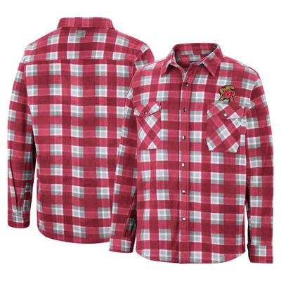 Men's Colosseum Red Maryland Terrapins Ellis Full-Snap Jacket