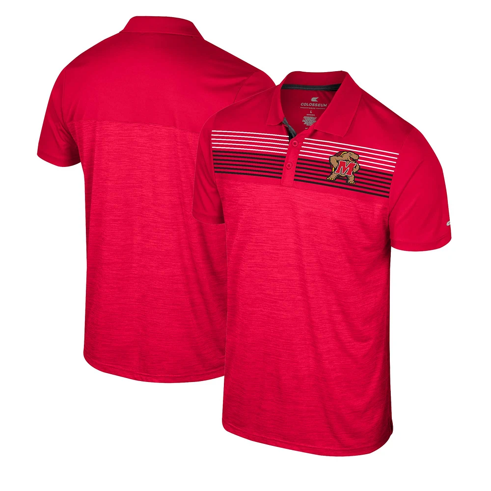 Polo Langmore Colosseum rouge Maryland Terrapins pour hommes