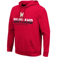 Men's Colosseum Red Maryland Terrapins Lantern Pullover Hoodie