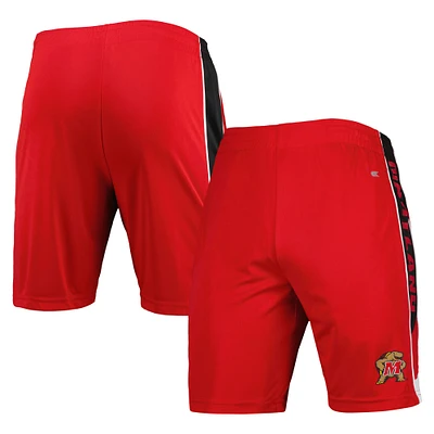 Men's Colosseum Red Maryland Terrapins Pool Time Shorts