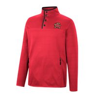 Men's Colosseum Red Maryland Terrapins Rebound Quarter-Snap Jacket