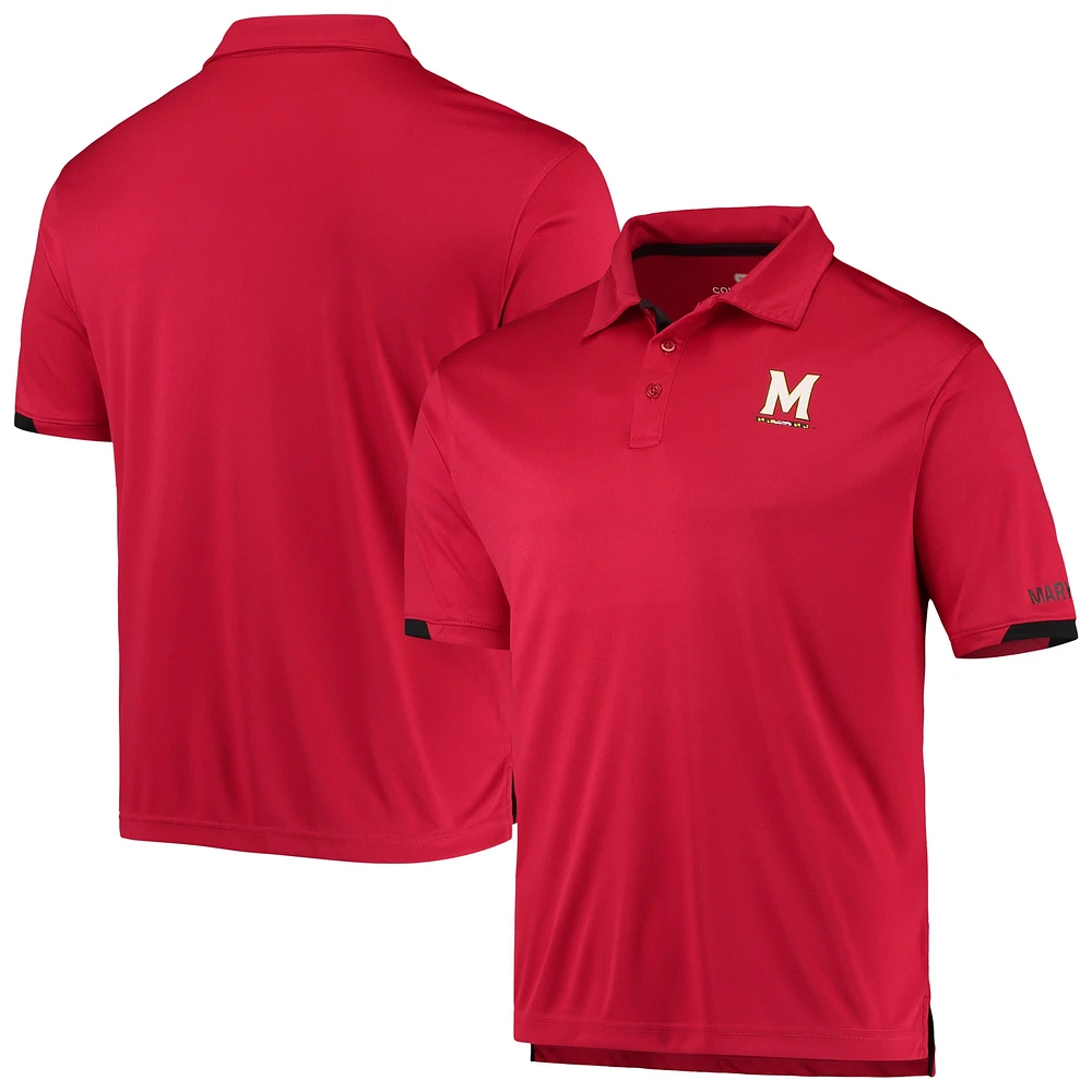 Polo léger Colosseum Maryland Terrapins Santry pour homme rouge