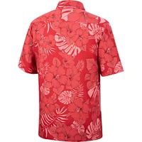 Men's Colosseum Red Maryland Terrapins The Dude Camp Button-Up Shirt