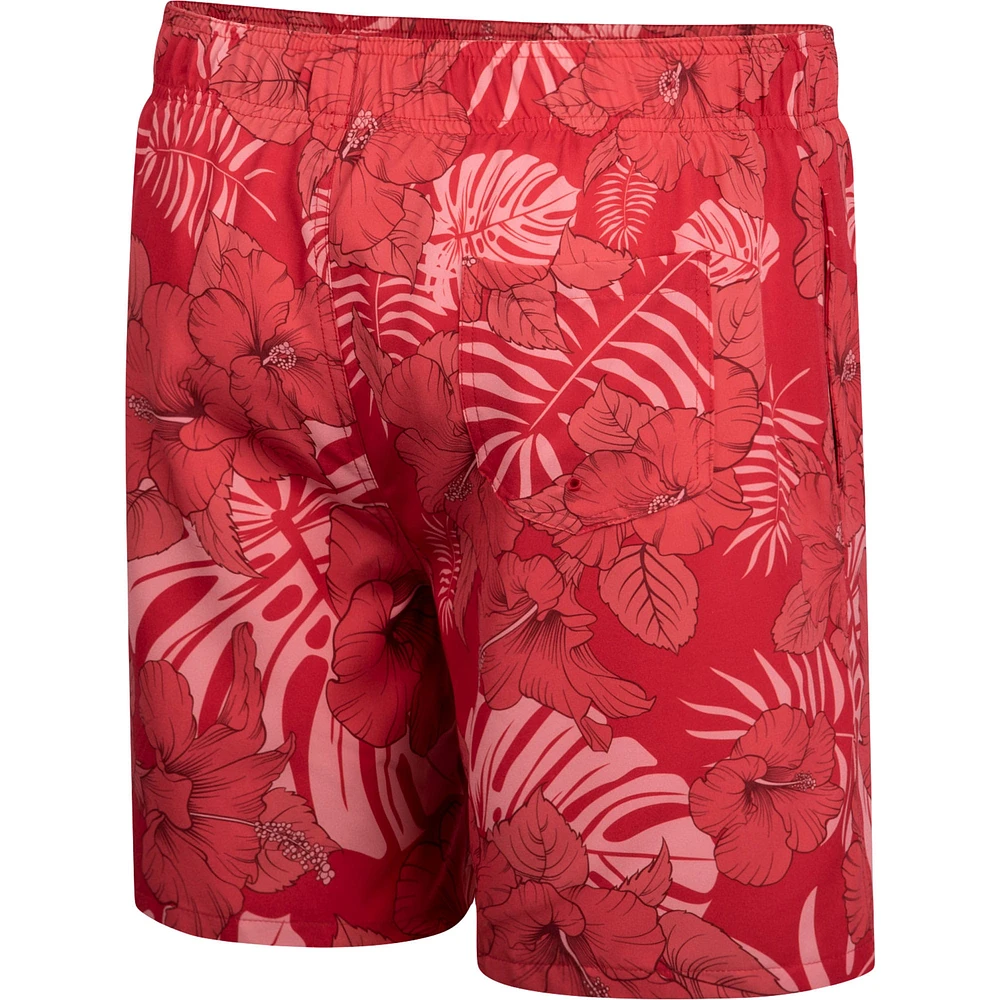 Men's Colosseum Red Maryland Terrapins The Dude Swim Shorts