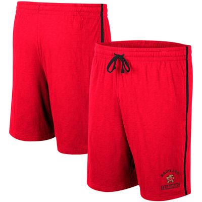 Men's Colosseum Red Maryland Terrapins Thunder Slub Shorts