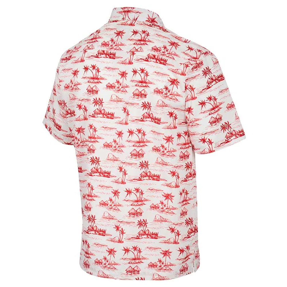 Chemise boutonnée Colosseum Maryland Terrapins Spontaneous is Romantic Camp pour homme, blanc