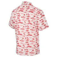 Chemise boutonnée Colosseum Maryland Terrapins Spontaneous is Romantic Camp pour homme, blanc