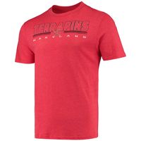 Men's Concepts Sport Heathered Charcoal/Red Maryland Terrapins Meter T-Shirt & Pants Sleep Set