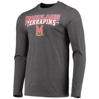 Men's Concepts Sport Red/Heathered Charcoal Maryland Terrapins Meter Long Sleeve T-Shirt & Pants Sleep Set