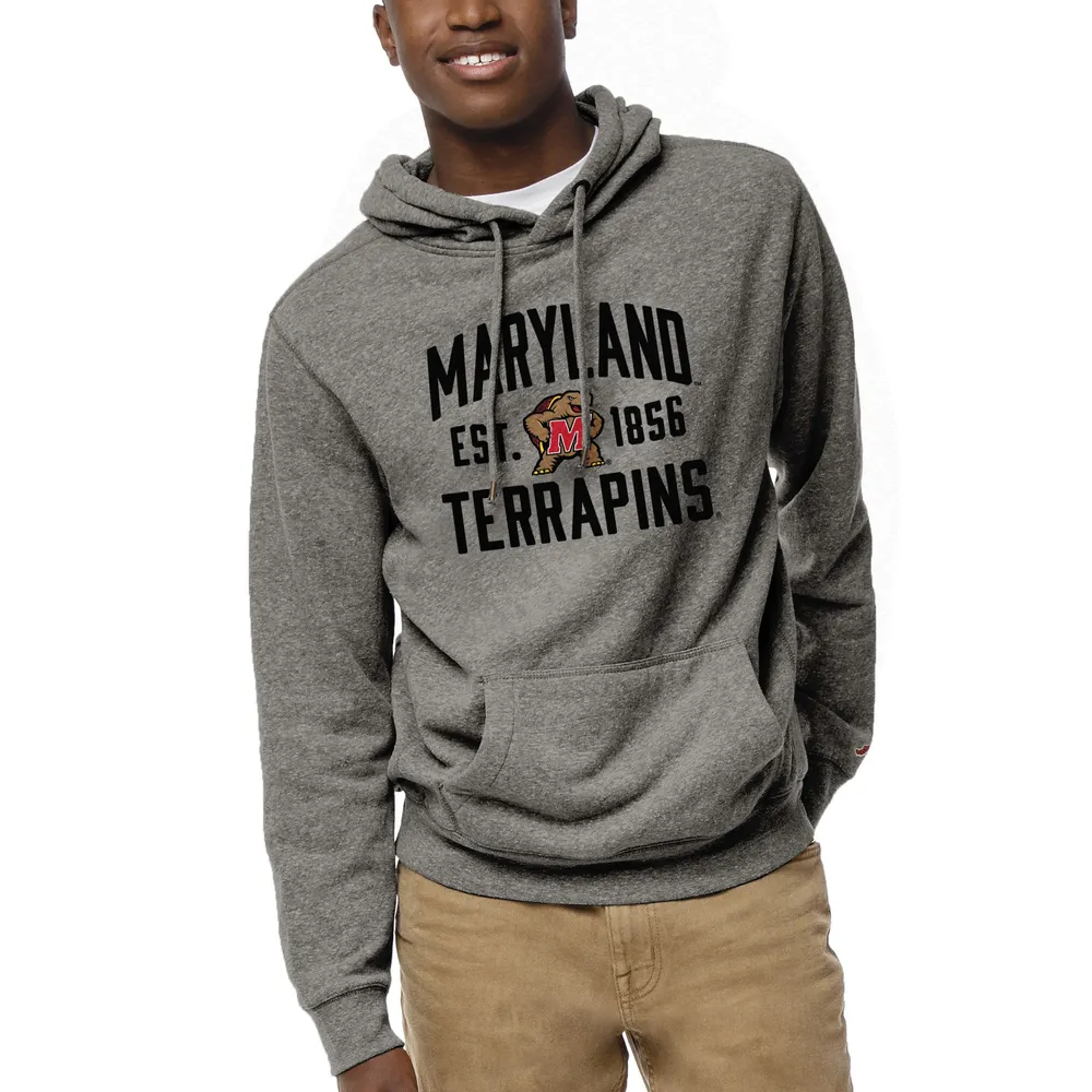 Lids Maryland Terrapins League Collegiate Wear Heritage Tri-Blend Pullover  Hoodie