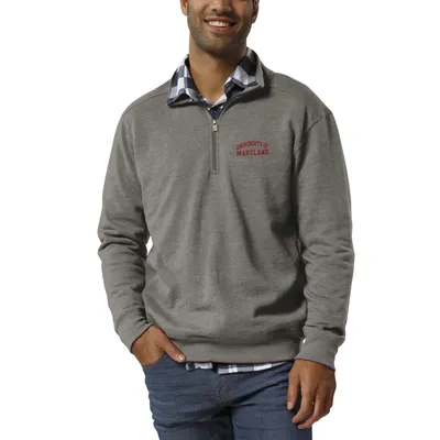 Maryland Terrapins League Collegiate Wear Heritage Quarter-Zip Pullover Jacket - Heathered Gray