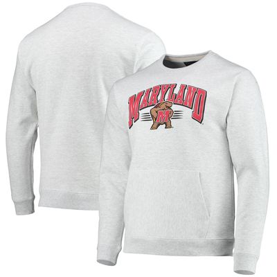 Men's League Collegiate Wear Heathered Gray Louisville Cardinals Upperclassman Pocket Pullover Sweatshirt Size: Medium