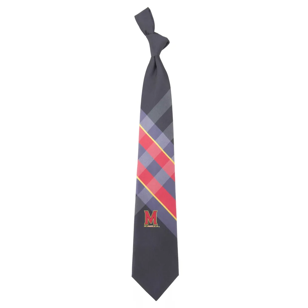 Maryland Terrapins Woven Polyester Grid Tie