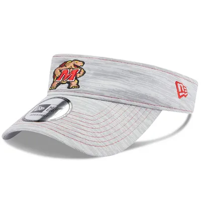 Maryland Terrapins New Era Logo Adjustable Visor - Gray