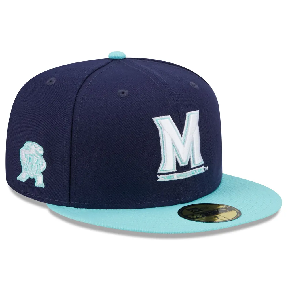 Casquette ajustée 59FIFTY Maryland Terrapins New Era pour homme, bleu marine/bleu clair