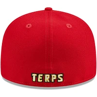 Men's New Era Red Maryland Terrapins 59FIFTY Fitted Hat