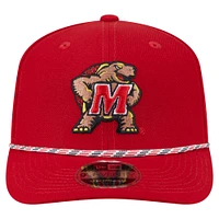 Casquette extensible à boutons-pression New Era Maryland Terrapins Gameday Multi-Rope 9SEVENTY pour homme