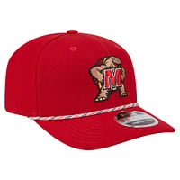 Casquette extensible à boutons-pression New Era Maryland Terrapins Gameday Multi-Rope 9SEVENTY pour homme