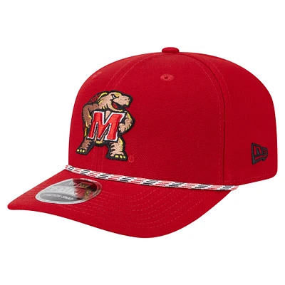 Casquette extensible à boutons-pression New Era Maryland Terrapins Gameday Multi-Rope 9SEVENTY pour homme