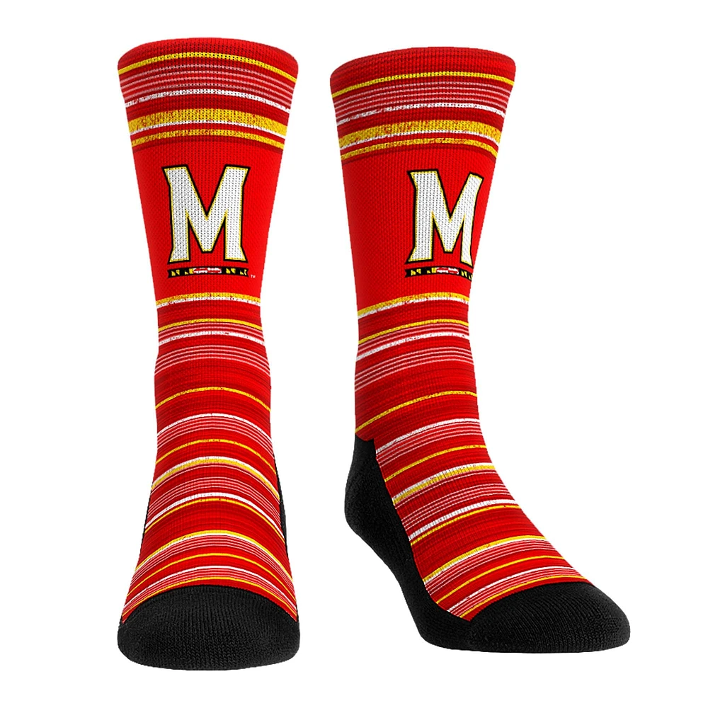 Pack combiné de chaussettes et caleçons boxeurs Maryland Terrapins Primary Crew pour hommes Rock Em Socks