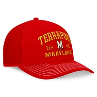 Casquette réglable Top of the World pour hommes, Maryland Terrapins Carson Trucker, rouge