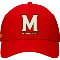 Casquette Flex Top of the World Maryland Terrapins Deluxe pour homme rouge