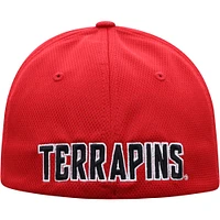 Men's Top of the World Red Maryland Terrapins Reflex Logo Flex Hat