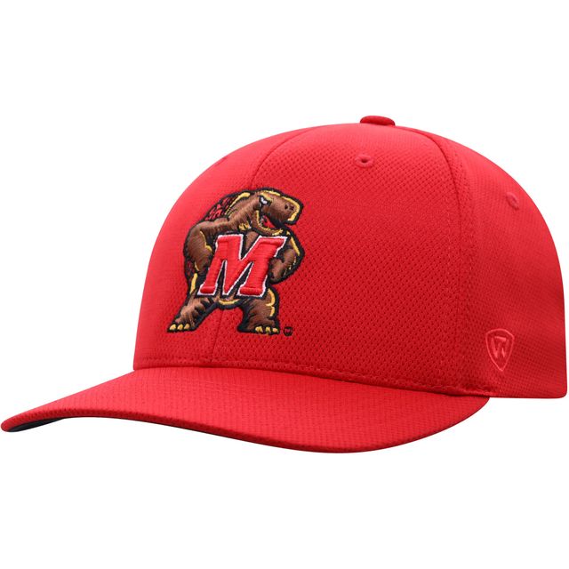 Chapeau flex pour homme Top of the World rouge Maryland Terrapins Reflex Logo