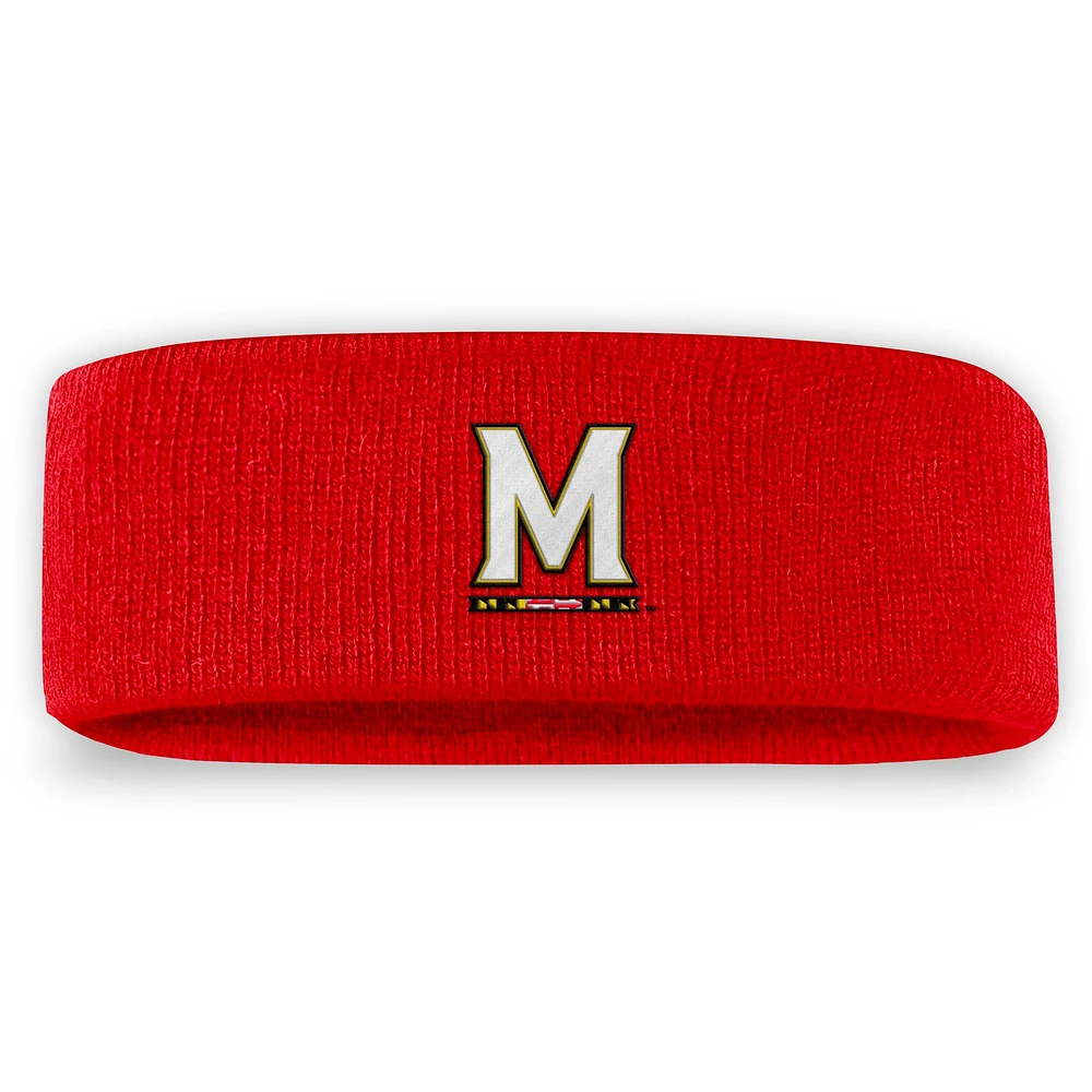 Men's Top of the World Red Maryland Terrapins Team Logo Knit Headband
