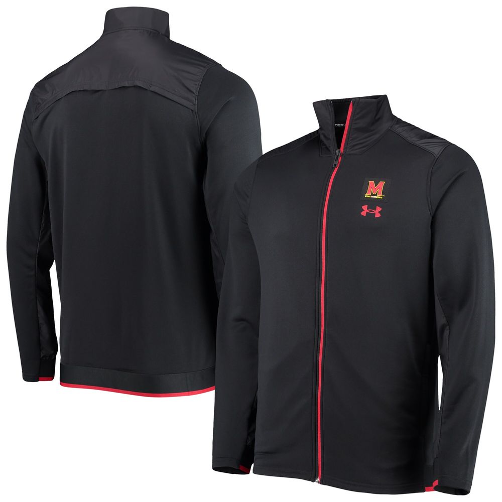 Men's Under Armour Black Maryland Terrapins 2021 Sideline Command Full-Zip Jacket