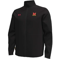 Veste entièrement zippée Under Armour Maryland Terrapins Command pour homme, noire