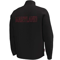 Veste entièrement zippée Under Armour Maryland Terrapins Command pour homme, noire