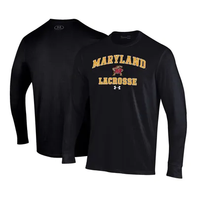 Maryland Terrapins Under Armour Lacrosse Arch Over Performance Long Sleeve T-Shirt