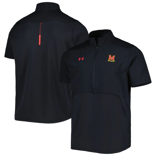 Under Armour Maryland Terrapins Motivate 2.0 Veste à demi-fermeture éclair noire pour homme