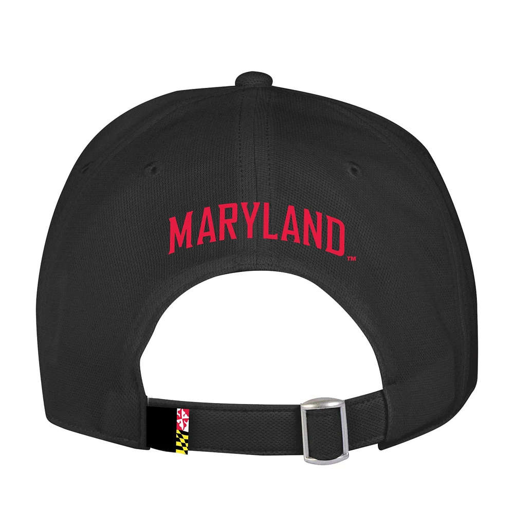 Casquette ajustable Sideline Blitzing Accent Maryland Terrapins noire Under Armour pour homme