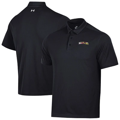 Men's Under Armour Black Maryland Terrapins T2 Green Day Polo