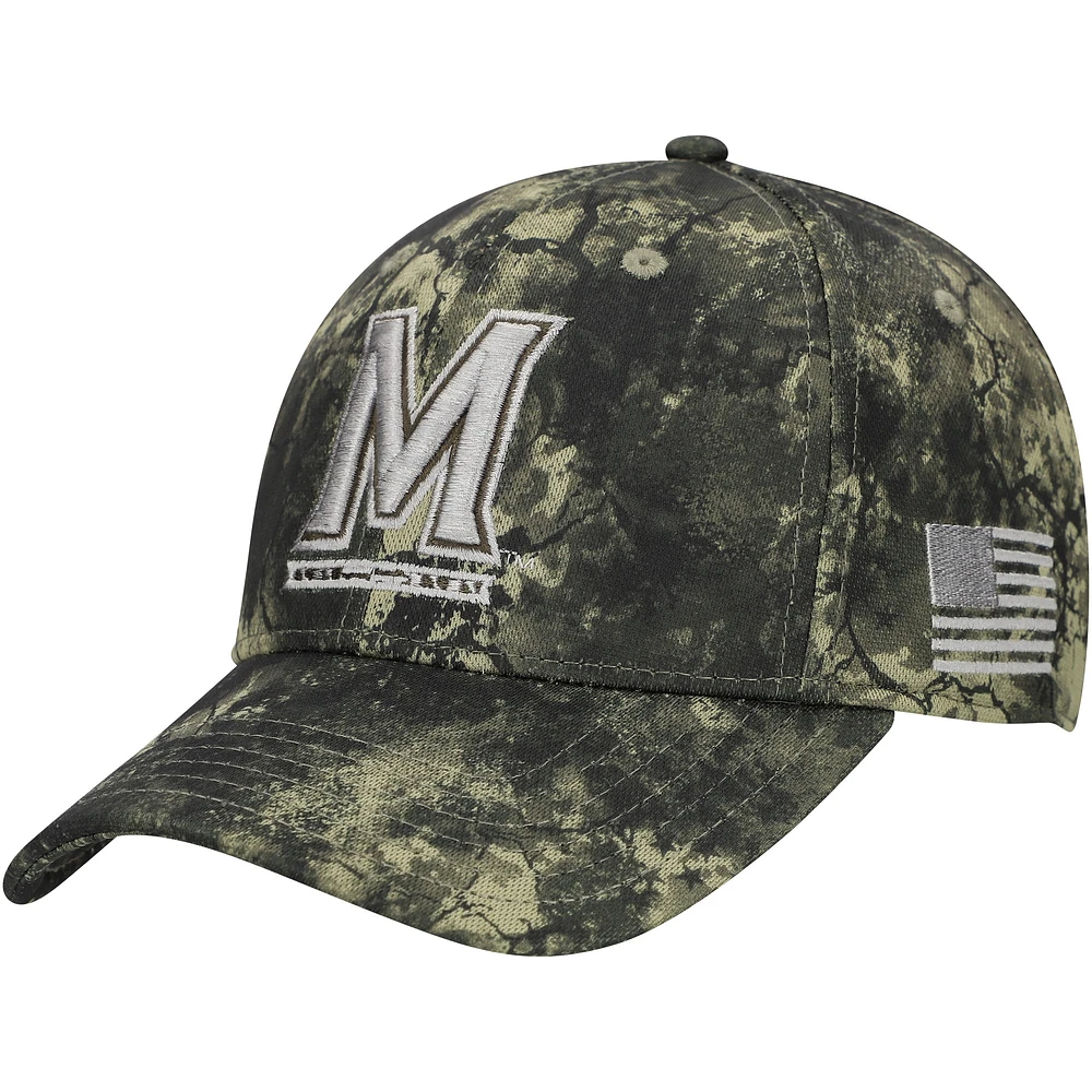 Casquette ajustable Under Armour Camo Maryland Terrapins Freedom Collection Blitzing Performance pour homme