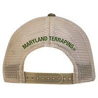 Casquette ajustable camouflage Maryland Terrapins Sideline Blitzing Trucker pour hommes