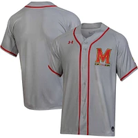 Maillot de baseball Under Armour Maryland Terrapins Replica pour homme gris